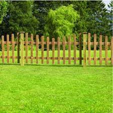Wickes Dip Treated Crescent Palisade Picket Fence 6 X 3ft Wickes Co Uk Picket Fence Wickes Fence