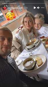 Kamil grosicki is an international poland national team. Kamil Grosicki Shares Picture Of Meal With Wife And Daughter