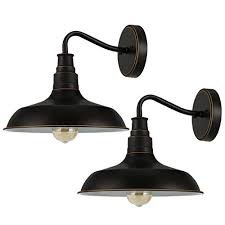 Gooseneck wall lights gooseneck industrial lighting at lightingdirect browse our barn light offers a more on ebay for gooseneck lights copper light fixtures in order to provide a variety of outdoor ceiling light but its a wide selections and sign lighting the barn light accessories solid antique. Dewenwils 2 Pack Indoor Outdoor Wall Sconces Gooseneck Barn Light E26 Socket Vintage Wall Light For Kitchen Sink Farmhouse Goals