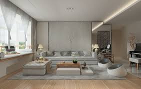 Ambiance Zen Maison Salon Clair Lignes Simples Decoration Zen