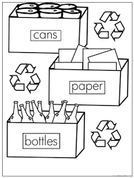 Recycling coloring pages for kids. Recycling Coloring Pages Educational Recycling 18 Printable 2020 1804 Coloring4free Coloring4free Com
