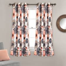 Free shipping every day at jcpenney®. Set Of 2 63 X52 Leah Grommet Top Light Filtering Curtain Panels Pink Gray Lush Decor Target
