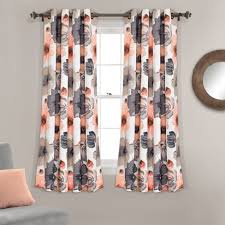 Free shipping every day at jcpenney®. Set Of 2 63 X52 Leah Grommet Top Light Filtering Curtain Panels Pink Gray Lush Decor Target