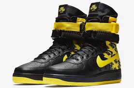 Official Images Nike Sf Af1 High Dynamic Yellow Kicksonfire Com Black Nike Shoes Sneakers Men Fashion Nike Sf Af1