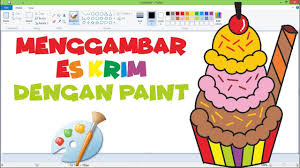 Belajar menggambar es krim lucu dari angka 3 untuk anak. Es Krim Cara Menggambar Es Krim Dengan Ms Paint Youtube