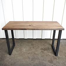Table Wood Table Mid Century Modern Table Espresso Wood U Legs Modern Industrial Table Modern Table Legs Mid Century Modern Table