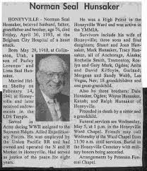 Norman Seal Hunsaker (1918-1993)