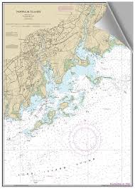 Peel And Stick Nautical Chart Of Norwalk Islands Ct