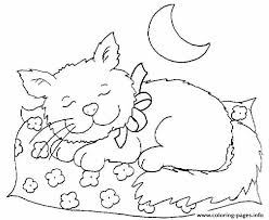 You can print or color them online at getdrawings.com for absolutely free. Coloring Pages For Kids Christmas Cats Drawing With Crayons