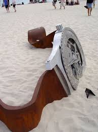 Giant Watch In The Sand Perth Australia Sculptures Art Beach Sea Sea Sculpture Public Sculpture Outdoor Art