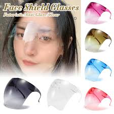 But small droplets remained suspended at the bottom of the shield and then floated around the sides. Buy Online 1pcs Clear Full Face Shield Unisex Oversize Shield Visor Sunglasses Plastic Lightweight Sun Glasses For Men And Women Dropship Alitools