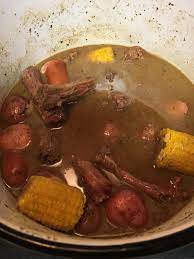 Stove Top Turkey Necks Sausage Potatoes And Corn Turkey Neck Recipe Boiled Turkey Necks Recipe Pressure Cooker Turkey