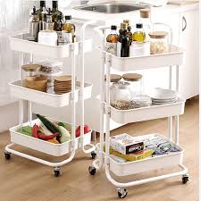 Check spelling or type a new query. Multifunction 3 Tier Trolley Home Kitchen Storage Organizers Storage Rack Shelves With Handle Shopee Malaysia