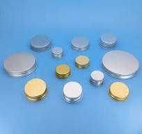 20/24/28/33/38/44/58/68/70/75/80/89/85 mm Metallic Screw Caps Wide Mouth  Bottle Metal Threaded Aluminum Cap