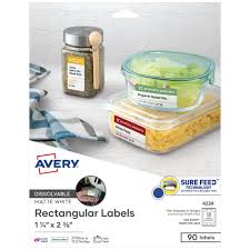These dishwashers are designed to fit a 24 x 24 x 34 (d x w x h). Avery 4224 1 1 4 X 2 3 8 Dissolvable Rectangle Labels With Sure Feed 90 Labels Removable Adhesive White Avery Com