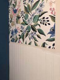 Check spelling or type a new query. How To Wallpaper Above Wainscot Southern Hospitality