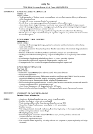 Engineer Junior Resume Samples Velvet Jobs