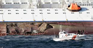 costa cruiseship concordia sinks off