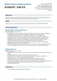 Resume format for doctors pdf. Medical Director Resume Samples Qwikresume