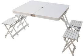 Some plastic and steel folding tables can be very heavy. Aluminium Folding Table Chair Set Off 67
