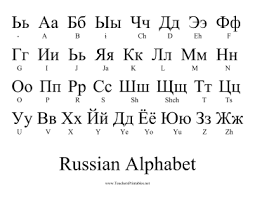 learn the russian alphabet at a glance with this one page