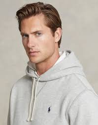 Grey hoodie ralph store lauren