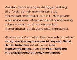 Mengenai pertanyaan saudara, agama islam (syariah) melarang kita menjatuhkan diri ke dalam kebinasaan dan perbuatan bunuh diri. Terbelit Utang Ibu Di Bandung Bunuh 2 Anak Lalu Gantung Diri