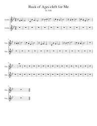 For the ﬁlm more money by having rock star stacee jaxx and his band adaptation, see rock of ages (2012 ﬁlm). Rock Of Ages Cleft For Me Sheet Music For Violin String Duet Musescore Com