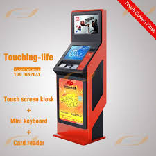 Indoor Floor Standing Touch Screen Kiosk Self Service Inquiry Kiosk Dual Screens Android Or Windows Pc Solution Available Shenzhen Creworld Technology Co