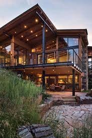 Northwest modern home with river and bridge views tagged: Exterior Modern Rustic House Design Besthomish