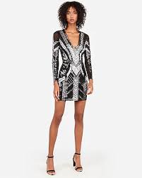 Women S Dresses Fall Cocktail Maxi Dresses More Express Neck Bodycon Dress Long Sleeve Sequin Dress Express Sequin Dress