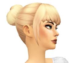 Simsworkshop: Buns-n-Bangs Hair by sarella-sims