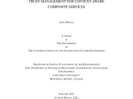 Trust Management for Context-Aware Composite Services