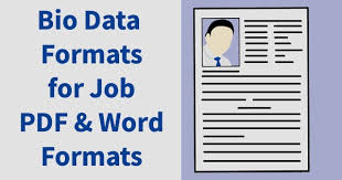 Here you'll find a great collection of ready cv samples: 9 Simple Bio Data Formats For Job Pdf Word Free Download