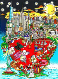 New Release Broadway S Big Apple Night Fazzino Cityscape Art 3d Pop Art Pop Art