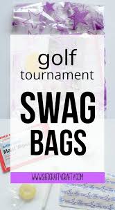 What To Put In Swag Bags For A Golf Tournament Golf Tournament Gifts Golf Tournament Ideas Fundraising Golf Tournament Games