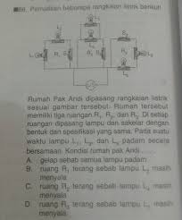 Kabel 3 x 1,5 mm² terhubung dengan saklar ganda. Rumah Pak Andi Dipasang Rangkaian Tersebut Rumah Tersebut Memiliki Tiga Ruangan Dipasang Lampu Dan Brainly Co Id