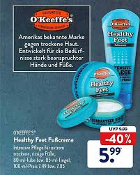 Enjoy a new kind of healthy snack with oh so healthy!®fruit crisps! O Keeffe S Healthy Feet Fusscreme Angebot Bei Aldi Sud