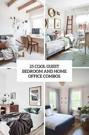 Looking for small home office ideas? 25 Cool Guest Bedroom And Home Office Combos Digsdigs