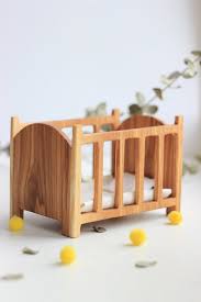 Wooden Baby Crib For Dolls Dollhouse Furniture Doll Etsy Wooden Baby Crib Wooden Doll Crib Diy Dolls Crib