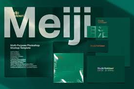 Meiji Multi Effect Mockup Template Mockup Template Photoshop Mockup Mockup Templates