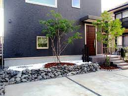 床面デザインで植栽が映える 庭 エクステリア お庭