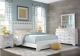 King size white w headboard light & reflecting mirror bedroom. King White Bedroom Set Bedroom Set Up