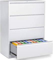 Locking black metal file cabinets. Buy Lateral File Cabinet With Lock File Cabinet With Drawers For Home Office Metal Steel Filing Cabinet For Legal Letter A4 Size Online In Indonesia B093tk682d