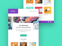Download Artfolio Free Newsletter Template Fluxes Freebies