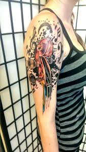 Watercolor style poppy tattoo on fellow redditor! Drippy Violin Scroll By Johnny Jinx Broken Clover Tattoo Tucson Az Imgur
