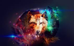 Descargar la última version apk de lobo del cielo nocturno fondo de pantalla. Galaxy Wolf Art Wallpapers Hd Wallpapers Wolf Desktop Fotograf