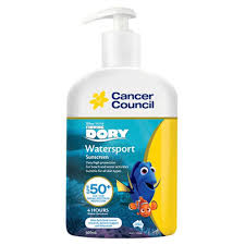 For effective sun protection without irritating sensitive skin, the cancer council produces a sunscreen formula designed to be low irritant. Cancer Council Finding Dory Watersport Sunscreen Spf50 500ml Chempro Online Chemist
