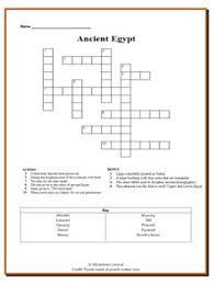 A 20 question printable ancient egypt crossword puzzle with answer key. Ancient Egypt Crossword Puzzle Key Search For A Good Cause