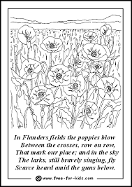 This poppy coloring page features a picture of a large poppy to color for remembrance day. Remembrance Poppy Day Colouring Www Free For Kids Com